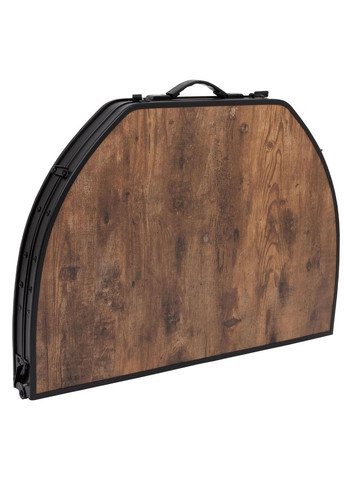 Стол Woodbine Oval 100x70 cm Black/Wood look (1404185) Bo-Camp (363044675)