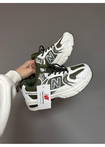 КРОСІВКИ ЖІНОЧІ NEW BALANCE 530 KHAKI WHITE НЬЮ БЕЛАНС 530 No Brand білі демісезони (369391318)
