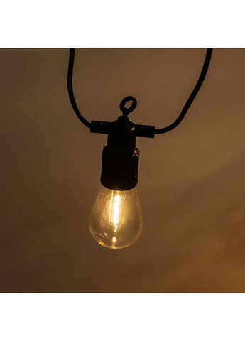 Уличная гирлянда в стиле ретро светодиодная желтая S14 на 10 LED ламп длиной 5 метров S14Y (A-032780) Garlando (358933754)