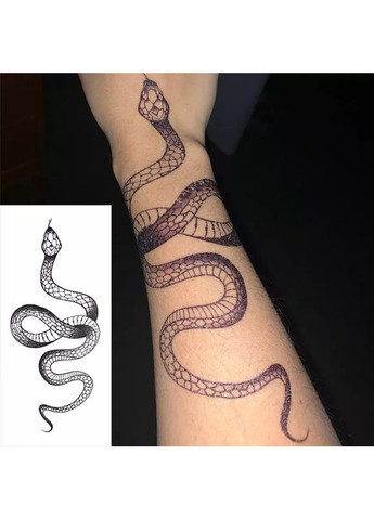Тимчасові тату Змія 3 шт 23х10 см Tattoo (366891069)
