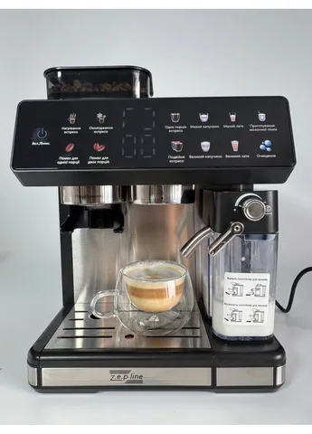 Кофемашина со встроенной кофемолкой ZP-6807 20 Бар 1500 Вт Zepline (381709845)