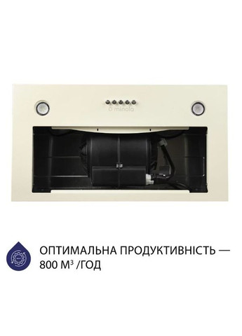 Вытяжка встраиваемая HBI 5327 IV 800 LED встроенная MINOLA (339680202)