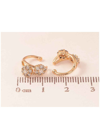 Сережки кафи позолота 18K «Кришталеві квіточки» 290848 Xuping Jewelry (356458275)