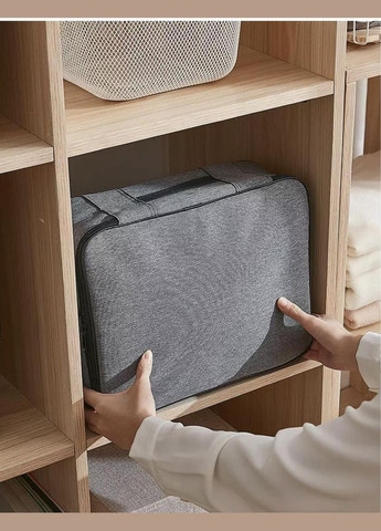 Дорожна сумка-органайзер, тревел кейс для зберігання документів з кодовим замком Сіра No Brand (317352330)