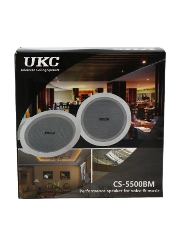 Потолочные колонки – динамики UKC CS 5500 встраиваемые ∙ Водостойкая потолочная акустическая система для врезного монтажа ∙ Диаметр Ridder (401306347)
