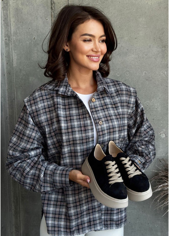 Кроссовки casual черный замш InFashion Кросівки чёрные (358883991)