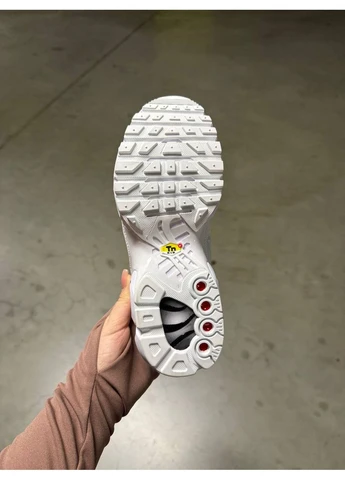 Белые летние кроссовки nike tn all white найк тн аир макс плюс No Brand