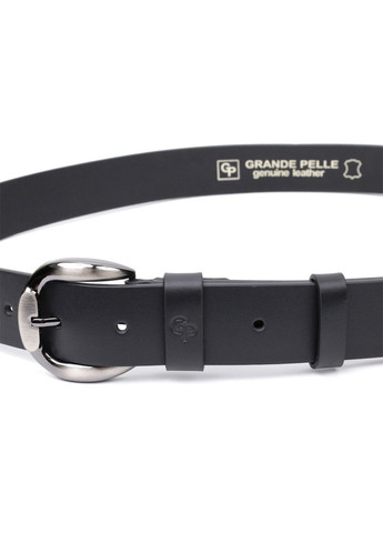 Люксовий ремінь під джинси з натуральної шкіри GRANDE PELLE чорний (sku_11691) No Brand (327819529)
