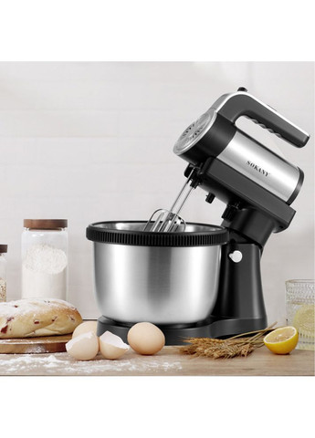 Стационарный миксер с чашей 4 л, 1000 Вт, + 2 разновидности насадок, SK-6662/ Кухонный миксер ручной Sokany (366980072)