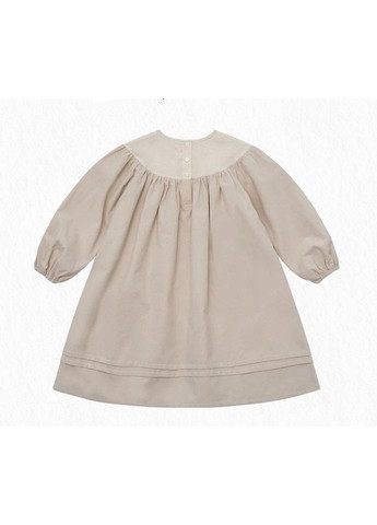 Бежева дитяча сукня для дівчинки louisiella 24085 бежевий No Brand (370563108)