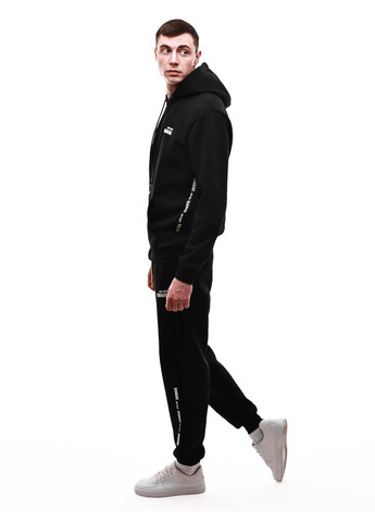Чорний зимній костюм спортивний чоловічий No Brand
