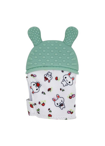 Прорезыватель-перчатка "Зайка" MGZ-0404 (Green) на липучке No Brand (330017725)