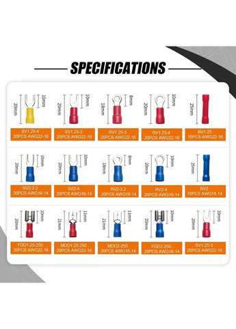 Регулируемые обжимные плоскогубцы SN-02C 0,25-2.5 мм AWG 23-13 No Brand (302242028)