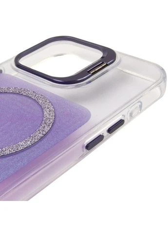 Чехол для Apple iPhone 16 Pro накладка TPU+PC Лаванда з блискітками 6.3" MagSafe No Brand (403016874)