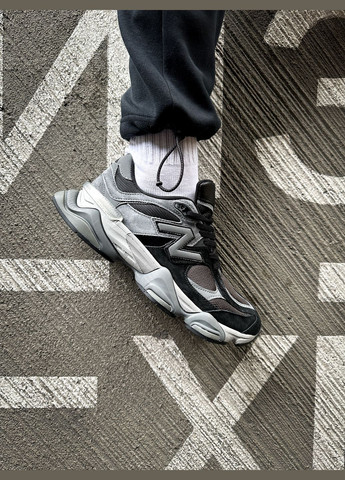 Сірі всесезон кросівки чоловічі і жіночі new balance 9060 gray black | нью беланс 9060 сірі чорні No Brand