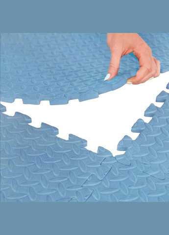Мат-пазл (ласточкин хвост) Mat Puzzle EVA 120 x 120 x 1 cм Sky Blue Cornix XR-0235 (340459299)