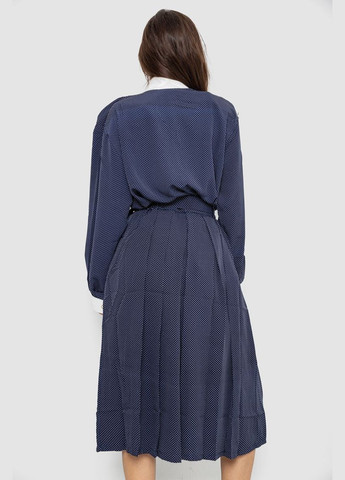 Костюм жіночий класичний у горох, колір синьо-білий, 167R3002 Ager (316634559)