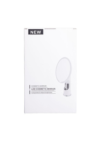 Дзеркало косметичне 18,5х10х29 см з підсвічуванням Біле HP-10-1AW Yiwu (370801260)