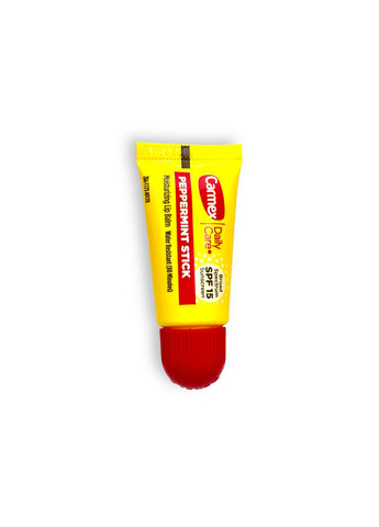 Міні-бальзам для губ Peppermint Stick SPF15 (у тюбику) НОВОРІЧНИЙ, 5 г Carmex (311666192)