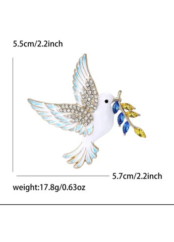 Патріотична брошка "Голуб" China (345750844)