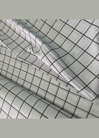 Постельное белье Клеточка белая Бязь Люкс Семейное MERISET (306739775)