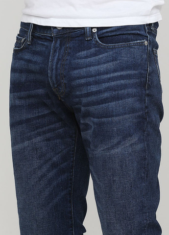 Темно-синие демисезонные джинсы langdon skinny af8179m Abercrombie & Fitch