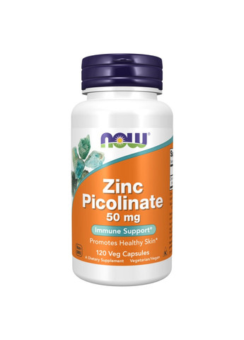 Цинк Zinc Picolinate 50mg - 120 vcaps Now Foods (280917148)