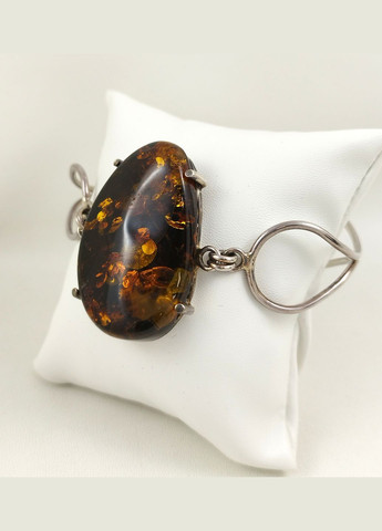 Браслет серебряный с натуральным балтийским янтарем 1054BRC2-z Shatlen Браслет (346488840)