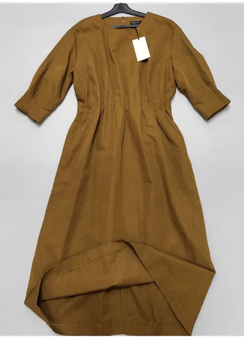 Коричнева сукня міді 4333/241 Zara