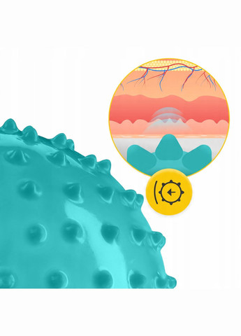 Мяч для пилатеса, йоги, реабилитации 20 см (массажный) Mint (P-5905973406093) 4FIZJO (345647628)