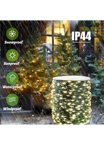 Гірлянда Краплі Роси 50 метрів 500 лампочок Теплий білий колір Зелений провід Yalunka Tobi (349451452)