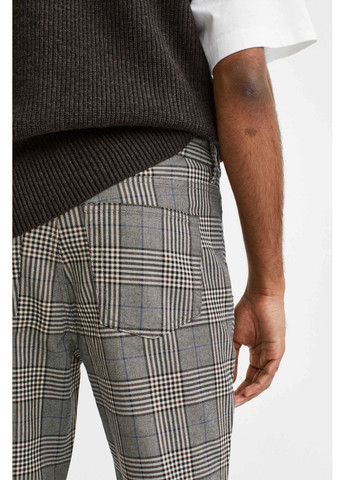 Комбинированные демисезонные джинсы skinny H&M