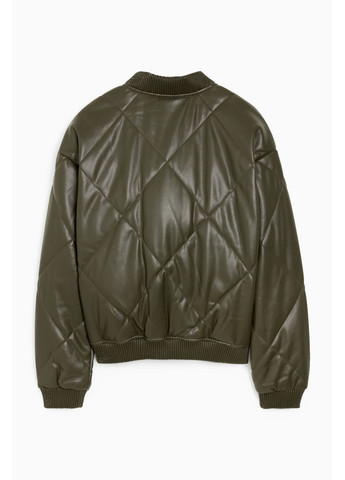 Стеганный бомбер из эко кожи C&A (365716101)