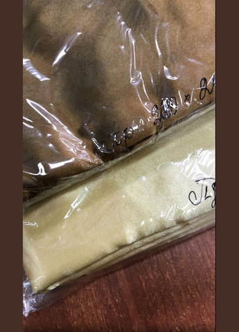 Атласное Бело-Бронзовое Евро постельное белье 200х220см Moka textile (316632067)