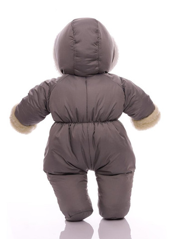 Чоловічок на хутрі без логотипу сірий 74 см (51181) BABYKROHA (315340810)