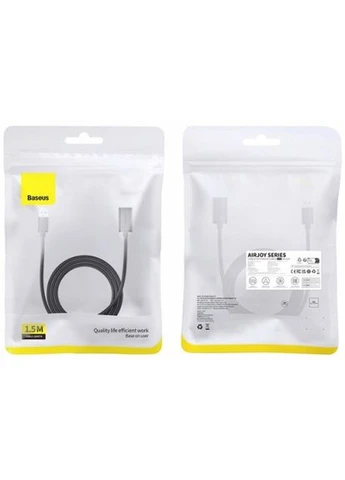 USB подовжувач AirJoy Series USB2.0 Extension Cable 0.5m чорний B00631100111-00 Baseus (388781486)