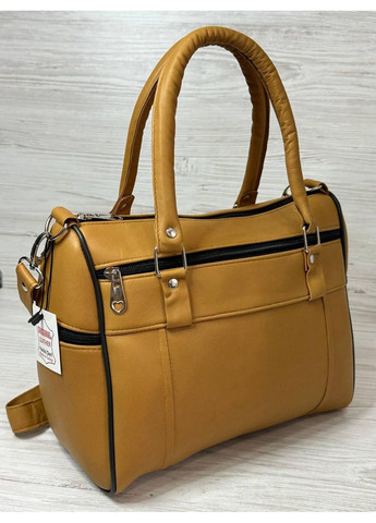 Сумка женская натуральная кожа горчичная 109051 No Brand (362082358)