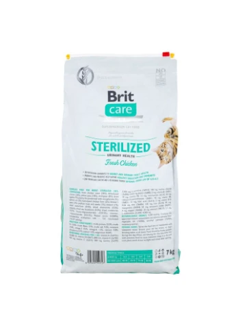Корм сухой Cat Grain Free Sterilized Urinary Health для стерилізованих котів для підтримання сечостатевої системи Brit Care (380390389)