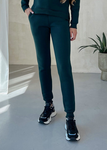 Теплый спортивный костюм на флисе с укороченным худи (солоха в подарок) Merlini Нант (303946452)