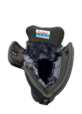 Серые осенние зимние ботинки Aowei