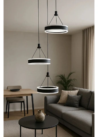 Светильник Светильник подвесной VERBA LED 3 PL 2015 3x60 Вт черный Light Set (362485494)