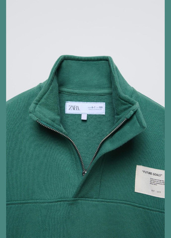 Дитячий теплий спортивний костюм (світшот + штани) для хлопчика 0039/681 Зелений Zara (316471339)