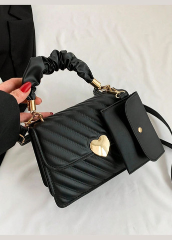 Жіноча сумка крос-боді чорна No Brand (290665276)