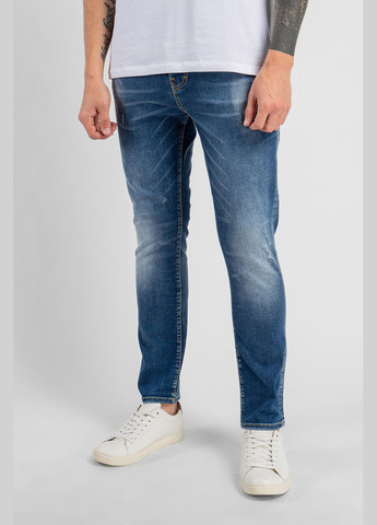 Синие демисезонные темно-синие джинсы с потертостями Dsquared2