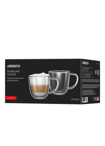 Набір чашок AR2645BWN 350 мл 2 шт Ardesto (324824705)