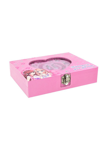 Набір для створення дитячих прикрас у стилі Пандора в шкатулці у формі серця, в асортименті - No Brand B4352 (371925149)