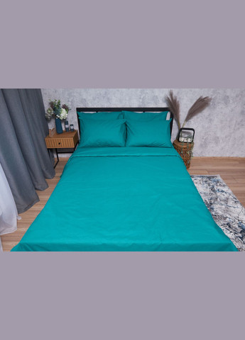 Комплект постельного белья Бязь Gold Люкс «» полуторный евро 160х220 наволочки 2х70х70 (MS-820001620) Moon&Star Green Deep (285717722)