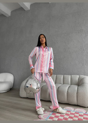 Розовая всесезон нежная пижамка из лимитированной коллекции из лого Vakko