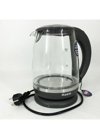 Маленький чайник 2 л MG-982 2200 Вт. Электрочайник стеклянный с XN-765 подсветкой. Magio (352770353)