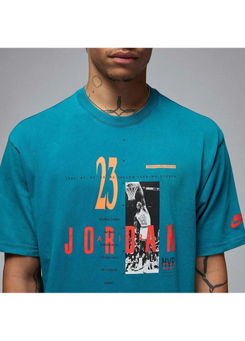 Синя футболка чоловіча mreissue gx ss crew blue Air Jordan